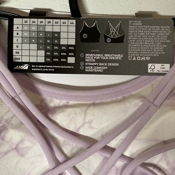 Avia Medium Support High Neck Sports Bra Set of 2 - Picture 4 of 12